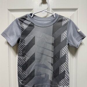 Nike Kids Geometric Gray Tee